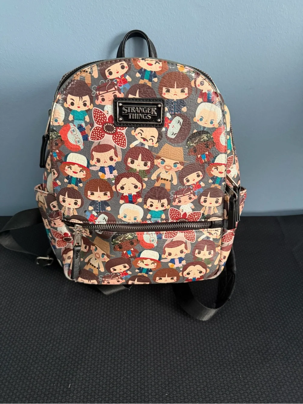 Popular STRANGER THINGS Cartoon Character Mini Backpack - Multicolor